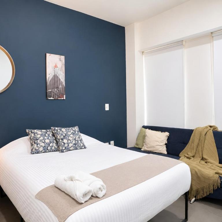 Terraza privada al skyline y 2 cajones, Americana - Two-Bedroom Apartment - 29