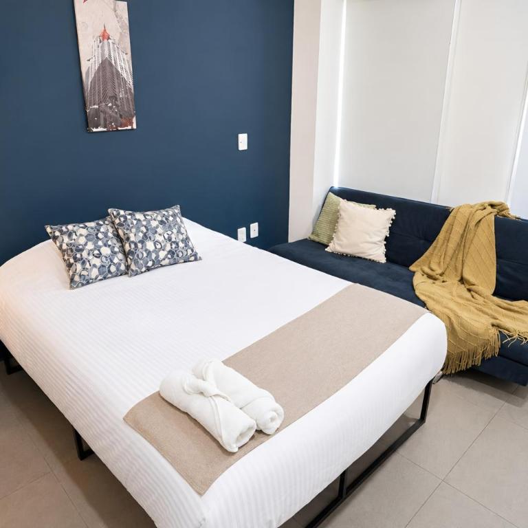 Terraza privada al skyline y 2 cajones, Americana - Two-Bedroom Apartment - 30