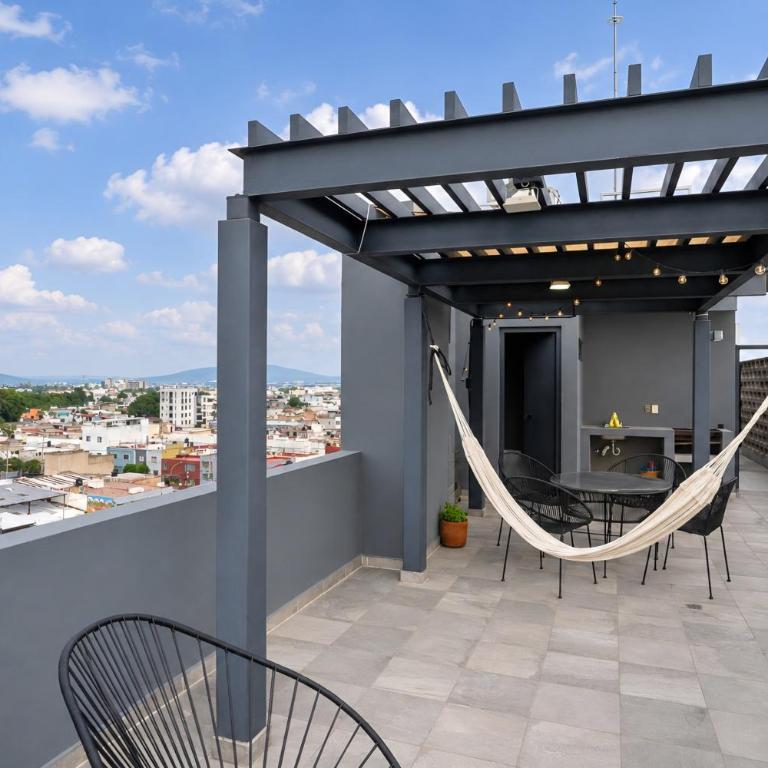 Terraza privada al skyline y 2 cajones, Americana - Two-Bedroom Apartment - 34