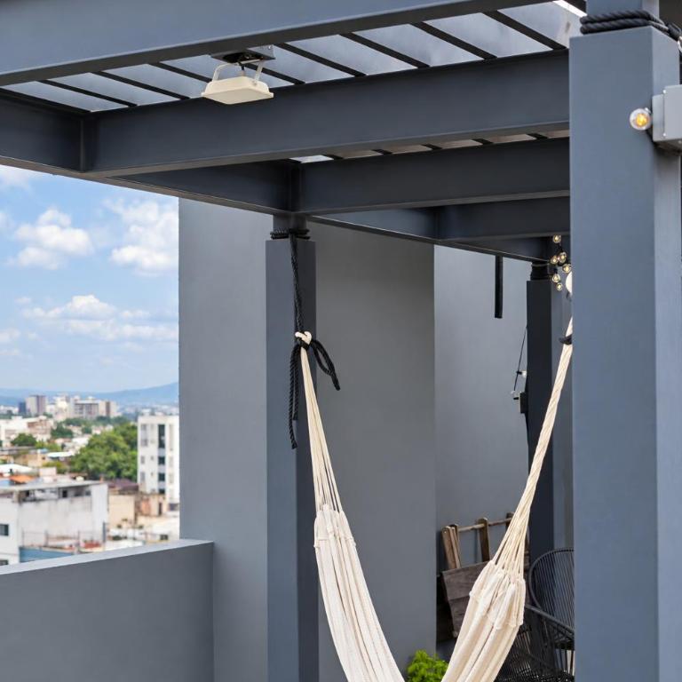Terraza privada al skyline y 2 cajones, Americana - Two-Bedroom Apartment - 39