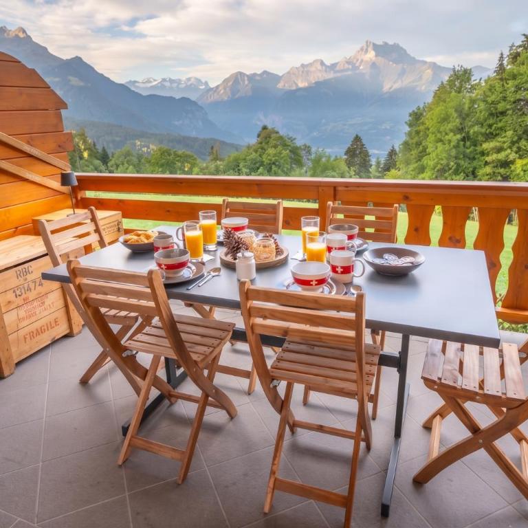 Le Balcon des Dents du Midi, Villars - Appartamento con 1 Camera da Letto, Balcone e Vista Montagna - 4