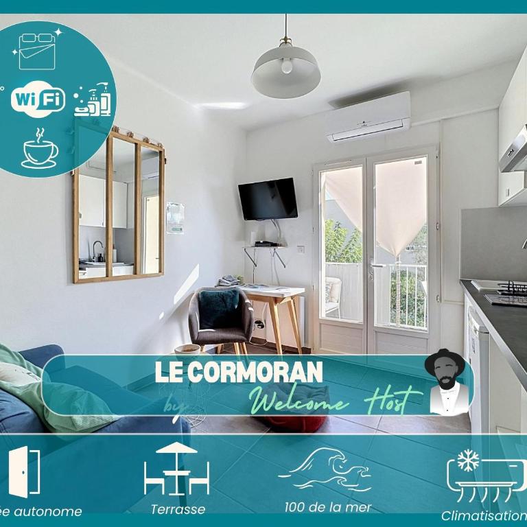Le Cormoran, cosy vue mer. - Appartement avec Terrasse - 1