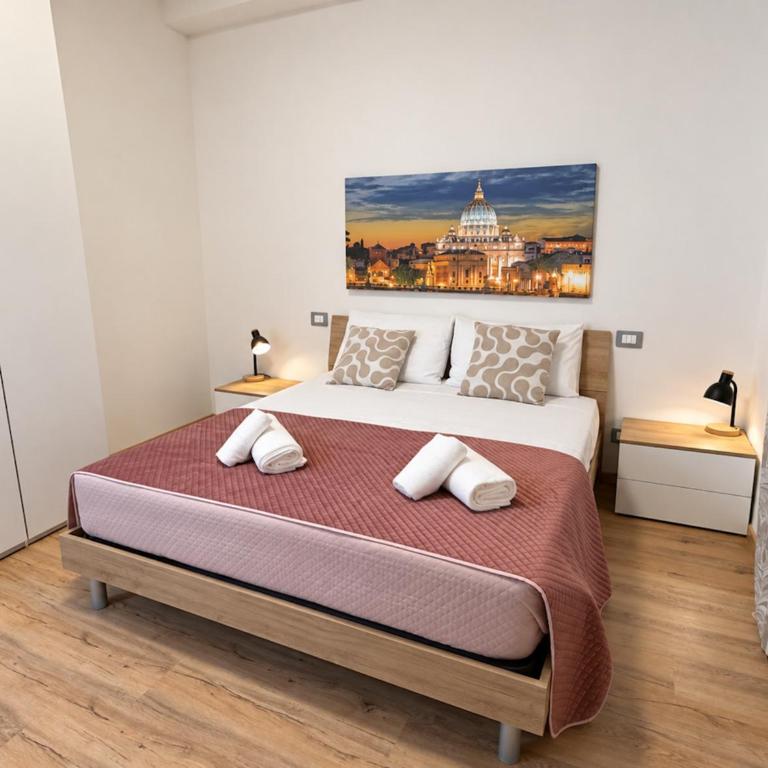 NONNA ELISA I Apartment - Cozy & quiet stay, comfortable home in a peaceful residential area, near Battistini Metro A, easy Vatican access & direct connection to Rome city centre - Two-Bedroom Deluxe Apartment - 8