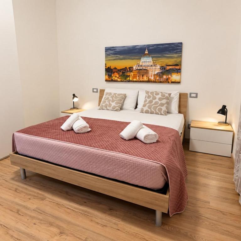 NONNA ELISA I Apartment - Cozy & quiet stay, comfortable home in a peaceful residential area, near Battistini Metro A, easy Vatican access & direct connection to Rome city centre - Two-Bedroom Deluxe Apartment - 25