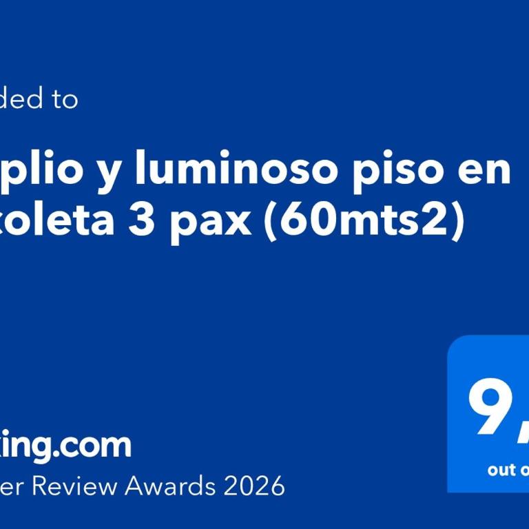 Amplio y luminoso piso en Recoleta 3 pax (60mts2) - Apartamento de 1 dormitorio - 11