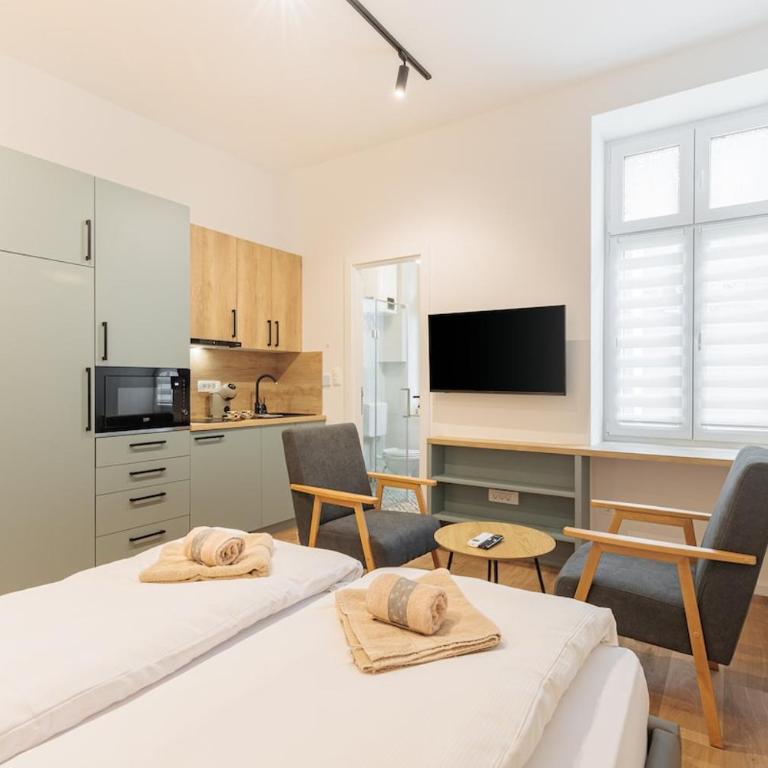New & Modern Studio in a Perfect Sarajevo Location - Studio sa Bračnim Krevetom (King-size) - 1