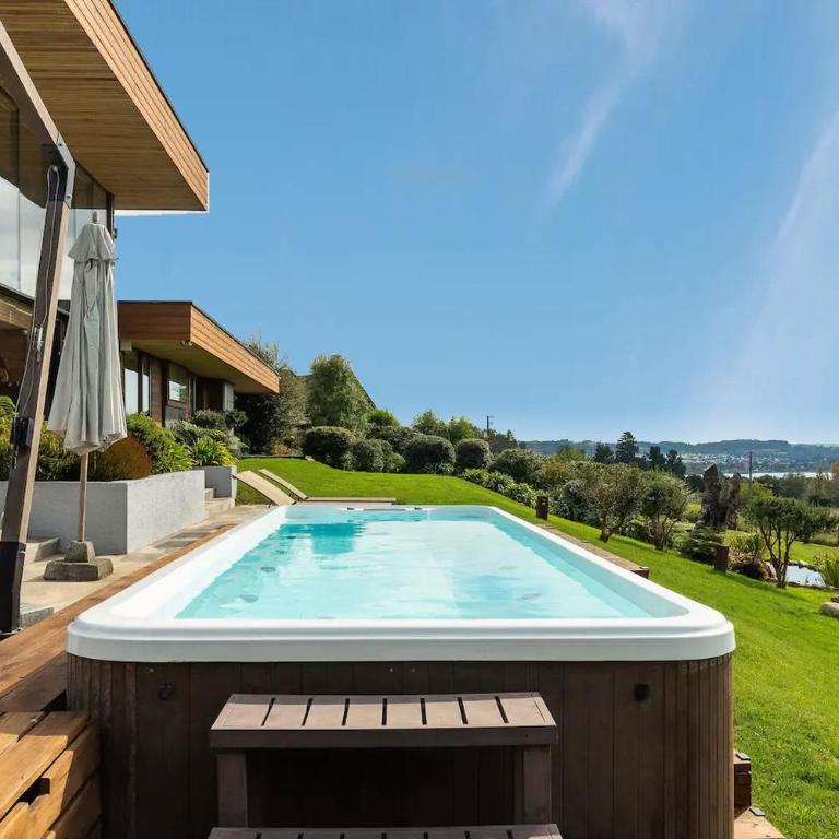 Villarrica Vista Lago - Piscina, Jacuzzi y Jardín - Vacation Home - 6