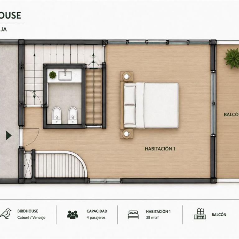 Entre Arboles Iguazú, Singular Collection by Amérian - BIRDHOUSE CUADRUPLE - 10