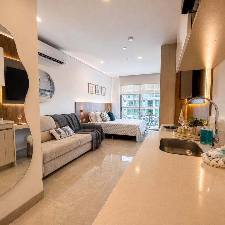 Aparta suites cerca a la playa - One-Bedroom Apartment - 26