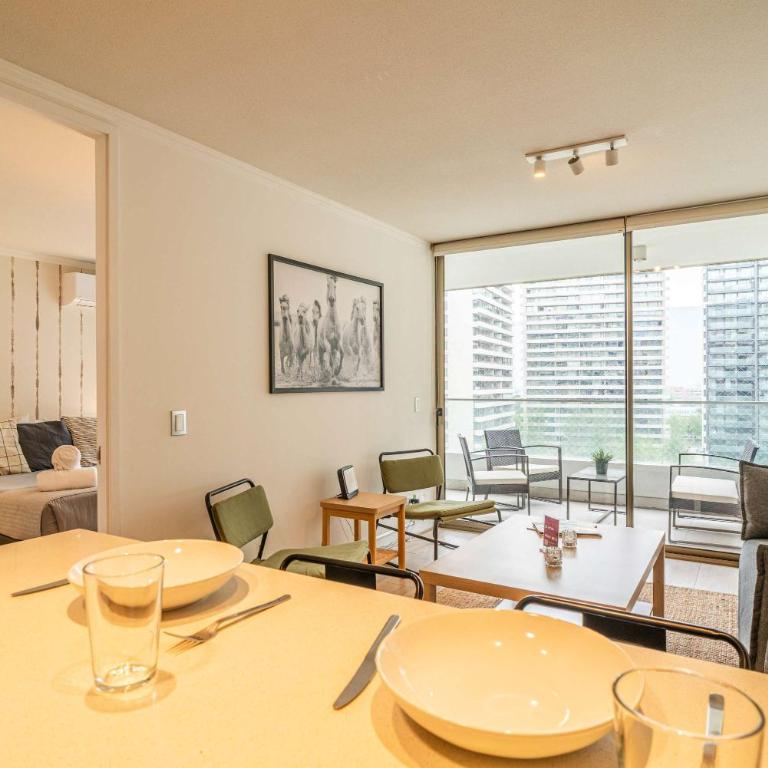 HOM ELITE l Mall Parque Arauco l AireAcond l Parking - Apartment - 6