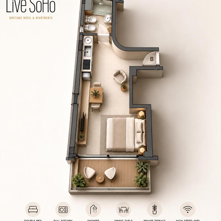 Live Soho Boutique Hotel & Apartments - Apartamento - 13