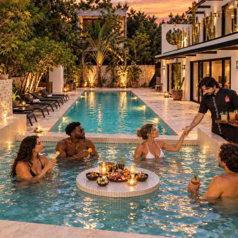 Luxe 8BR Double Villa, Gated, Patio & Pool - Villa - 1