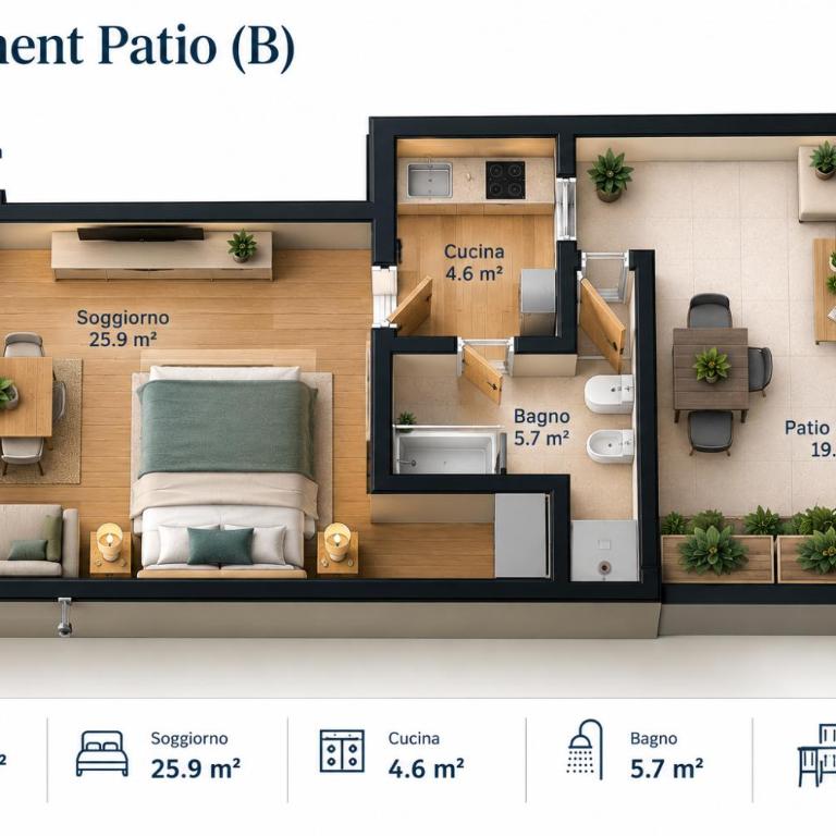 Vento Mare Apartments & Suites - Apartment with Terrace - 10