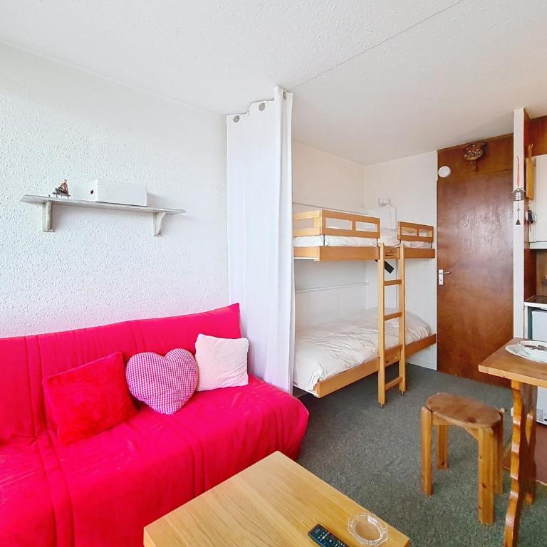 Studio lumineux, balcon sud, vue montagne - 3 pers. - Studio - 6