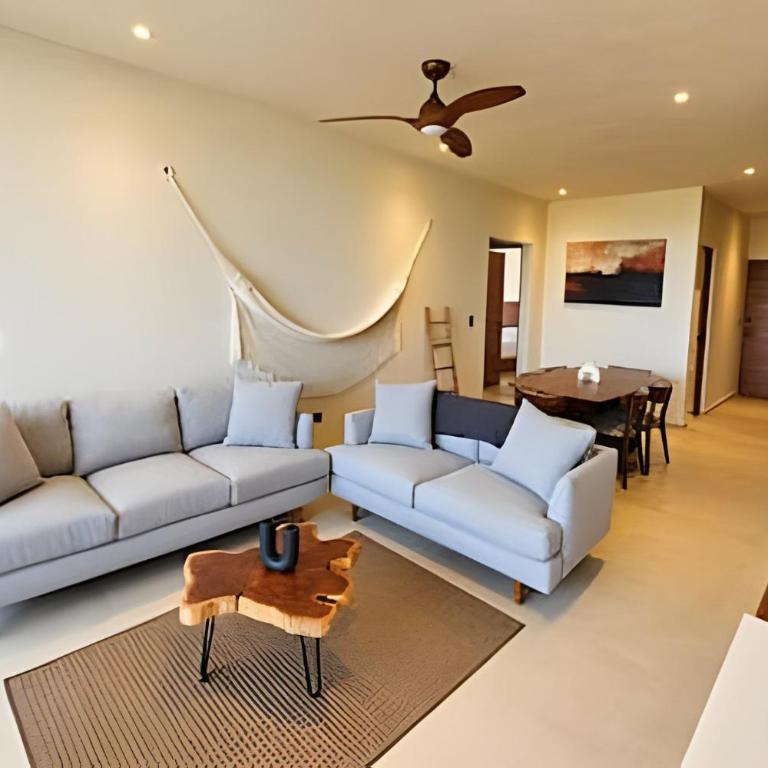 Mayan View Tulum - Two-Bedroom Deluxe Apartment with Garden View - 8
