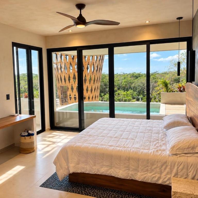 Mayan View Tulum - Two-Bedroom Deluxe Apartment with Garden View - 40