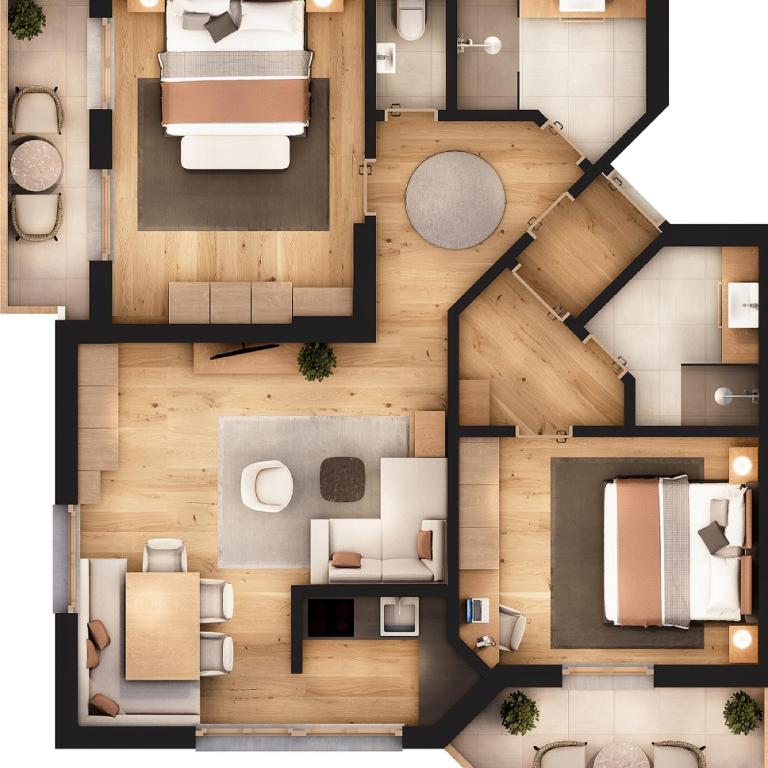 Fortuna by A CASA - Apartment mit 2 Schlafzimmern und Balkon - 10