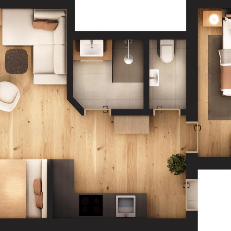 Fortuna by A CASA - Apartment mit 1 Schlafzimmer und Balkon - 3