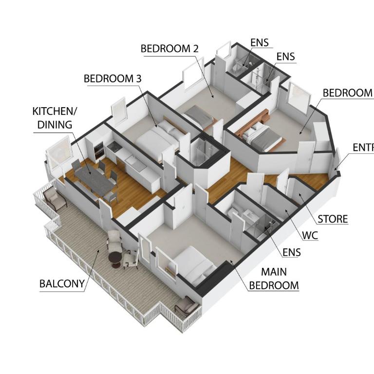 Appartement Gehörde - Sölden - Apartment mit 4 Schlafzimmern und einem Balkon - 16