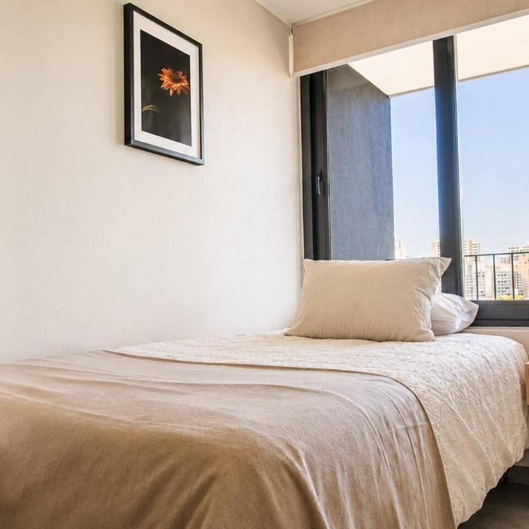 Depto. 2 Dormitorio y 2 baños, AC, parking, Ñuñoa - Apartamento - 57
