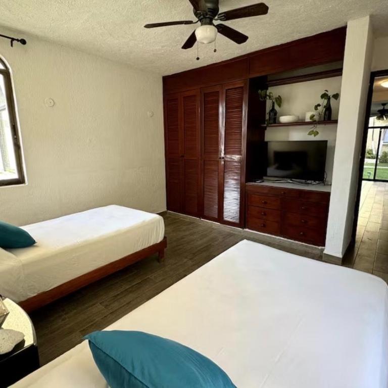 Ground Floor Apartment in Cancún with beach access & Pool - Apartamento de 2 dormitorios con vistas a la piscina - 11