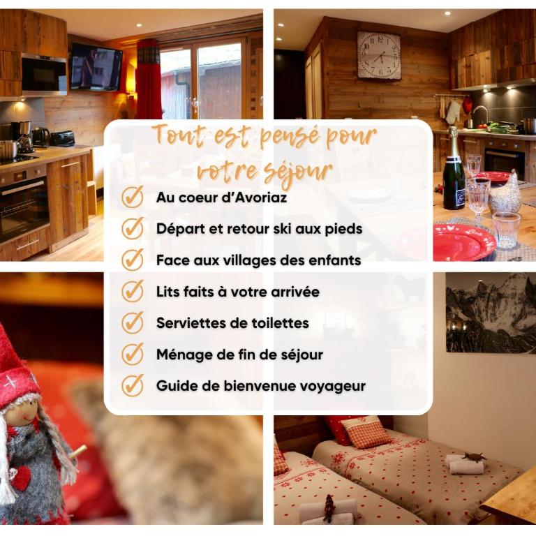 Neige Étoilée Avoriaz Ski aux pieds Face au Village des Enfants - Three-Bedroom Apartment - 3