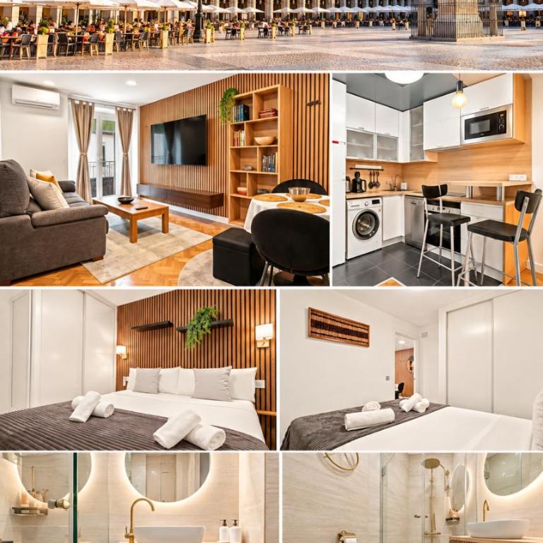Lujo en Madrid Centro Plaza Mayor Wifi AC Exterior 4pax calle Almendro - Apartamento de 1 dormitorio - 1