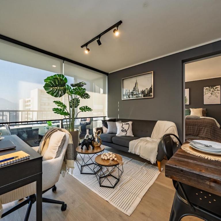 Ñuñoa 2 bedroom for 6 Parking Air Conditioning - Apartamento de 2 dormitorios - 40