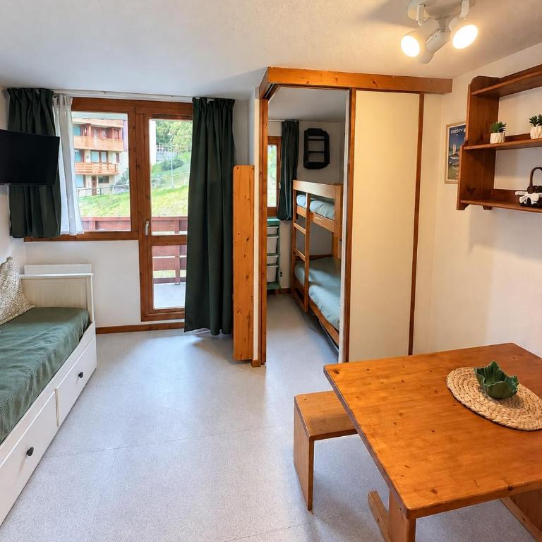 Cosy Studio - Pied des Pistes, Ski-in Ski-out - Les Arcs Peisey Vallandry - Apartment mit 1 Schlafzimmer - 5