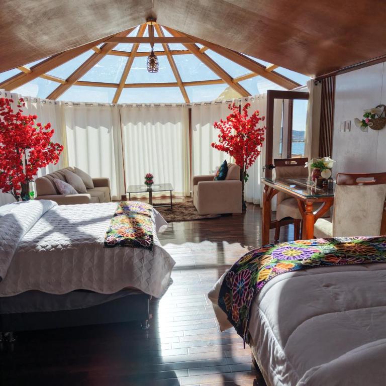 Sunset view of the house in Puno, Peru, Lake Titicaca - Casa de 2 dormitorios - 1