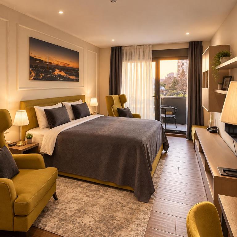 Apart Hotel Maksimum - Chambre Lit King-Size Supérieure - 1