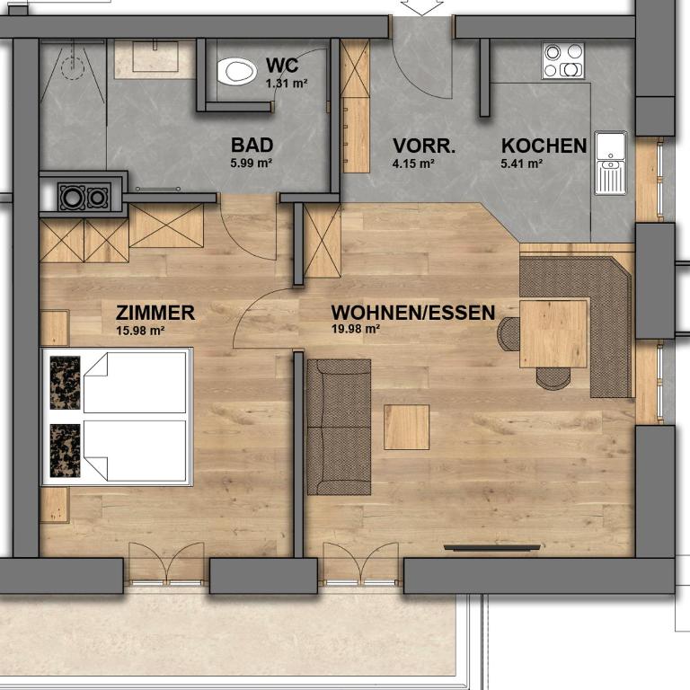 HUGOS CERVOSA ALM - Mountain Lodges - Chalet de 1 dormitorio - 4
