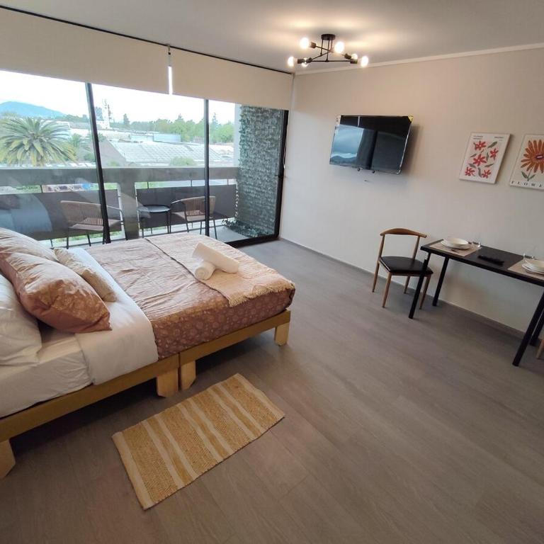 Nuevo Departmento muy cerca del Santander Arena, Parque Ohiggins, club Hipico, con estacionamiento gratis, para 2 D505 - One-Bedroom Apartment - 1
