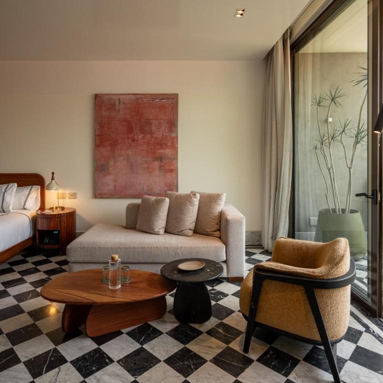 Hotel Dama - Chambre Lit King-Size avec Balcon - 1