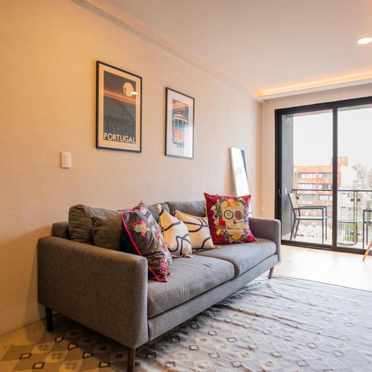 Sunny Roma Norte Studio Balcony and Rooftop Views - Apartamento - 1
