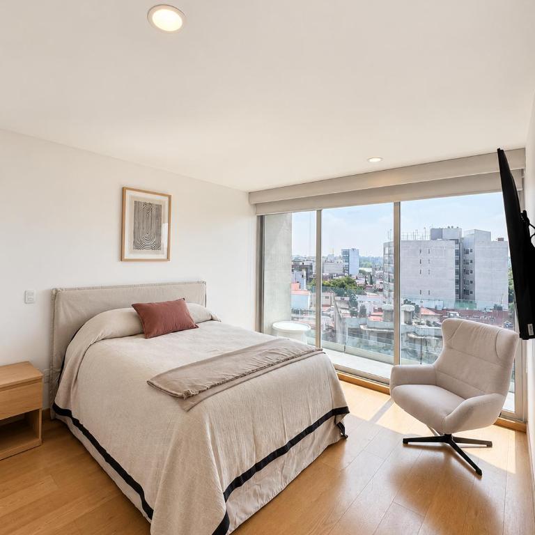 depto con alberca zona condesa - Appartement 2 Chambres avec Balcon - 9