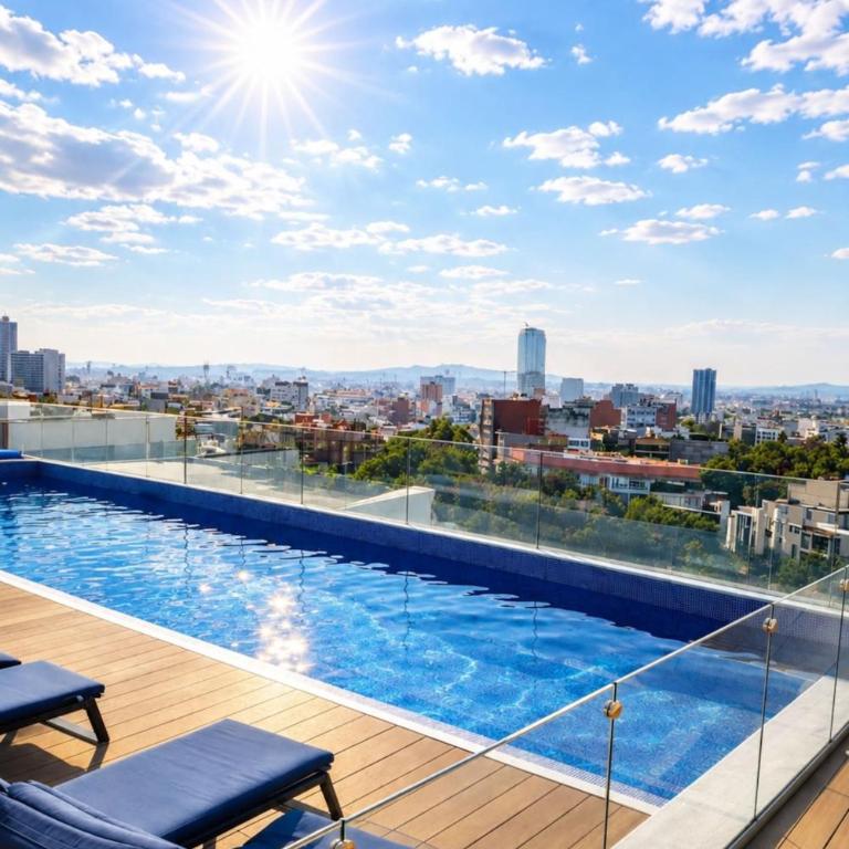 depto con alberca zona condesa - Appartement 2 Chambres avec Balcon - 6