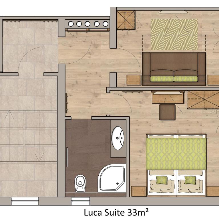 B&B AZapartments Lunic - Suite Luca (ohne Küche) - 5