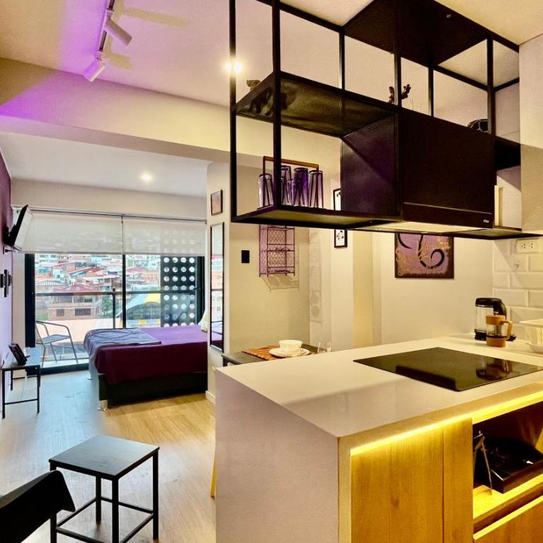 Andes loft, vista panorámica y balcón privado - One-Bedroom Apartment - 8