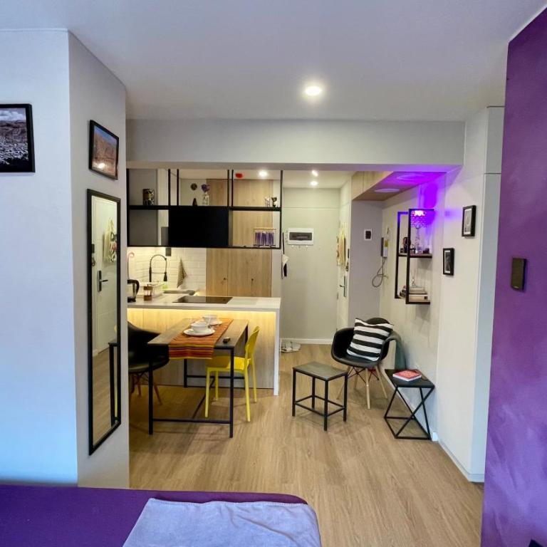 Andes loft, vista panorámica y balcón privado - One-Bedroom Apartment - 11