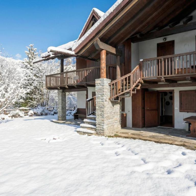 Cozy Apartment with Garden in Courmayeur - Happy Rentals - Apartment mit Blick auf die Berge - 16