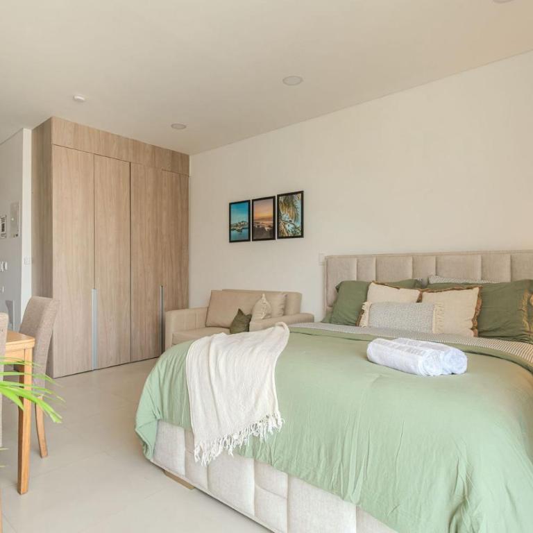 Moderna y Amplio Apto con Balcón a Pasos del Mar - Apartamento de 1 dormitorio - 33