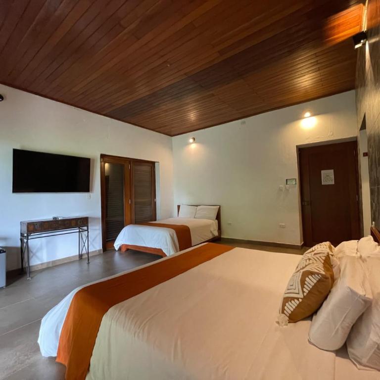 Apu Samay Nature Lodge - Suite con cama extragrande y vistas a la piscina - 8
