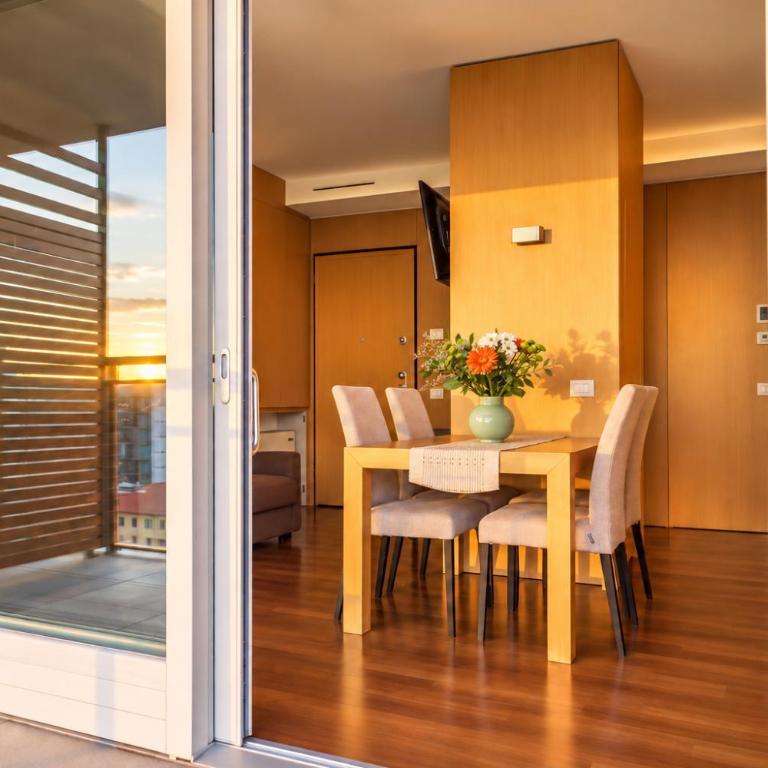 Giax Tower Residences - Pool, Spa & Gym - Multiple Apartments for Families & Groups - 15 Min from Duomo - Appartamento con 1 Camera da Letto, Balcone e Vista Montagna - 16