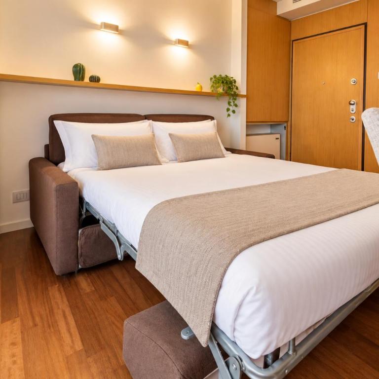 Giax Tower Residences - Pool, Spa & Gym - Multiple Apartments for Families & Groups - 15 Min from Duomo - Appartamento con 1 Camera da Letto, Balcone e Vista Montagna - 10