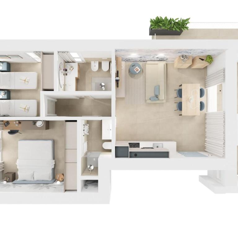 Thaléa BLU - Thaléa Apartments Jesolo - Two-Bedroom Apartment - 21