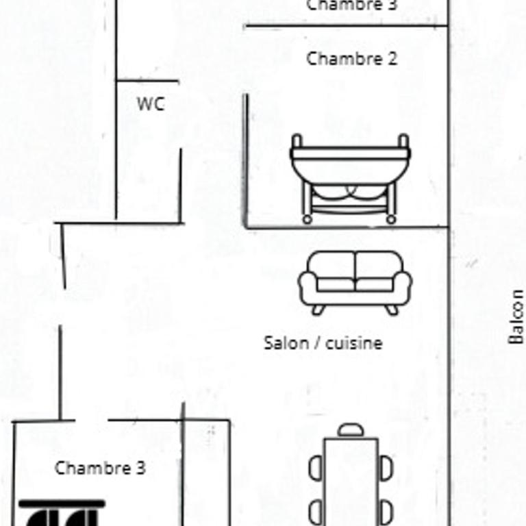 Appartement calme vue panoramique - 6 pers. - Appartamento con 2 Camere da Letto - 2