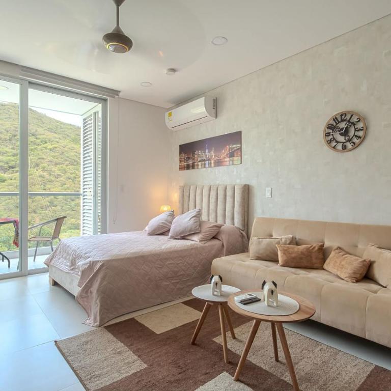 Apto de Lujo con Balcon y Piscina Cerca al Mar - Apartamento de 1 dormitorio - 49