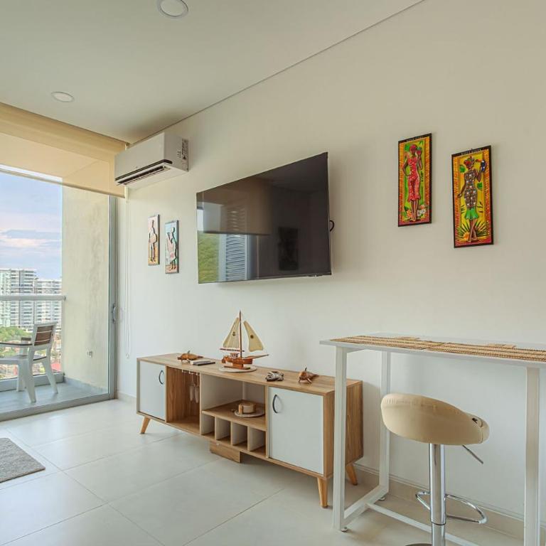Apartamento de Lujo con Balcón, Piscina y Cerca al Mar - One-Bedroom Apartment - 10