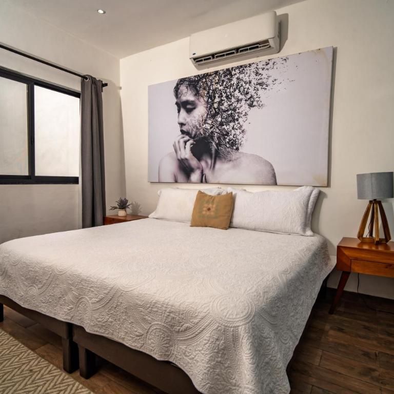 Casa Fersan Cancún - Studio mit Kingsize-Bett und Schlafsofa - 3